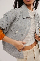 KSENIASCHNAIDER Perforated Denim Jacket