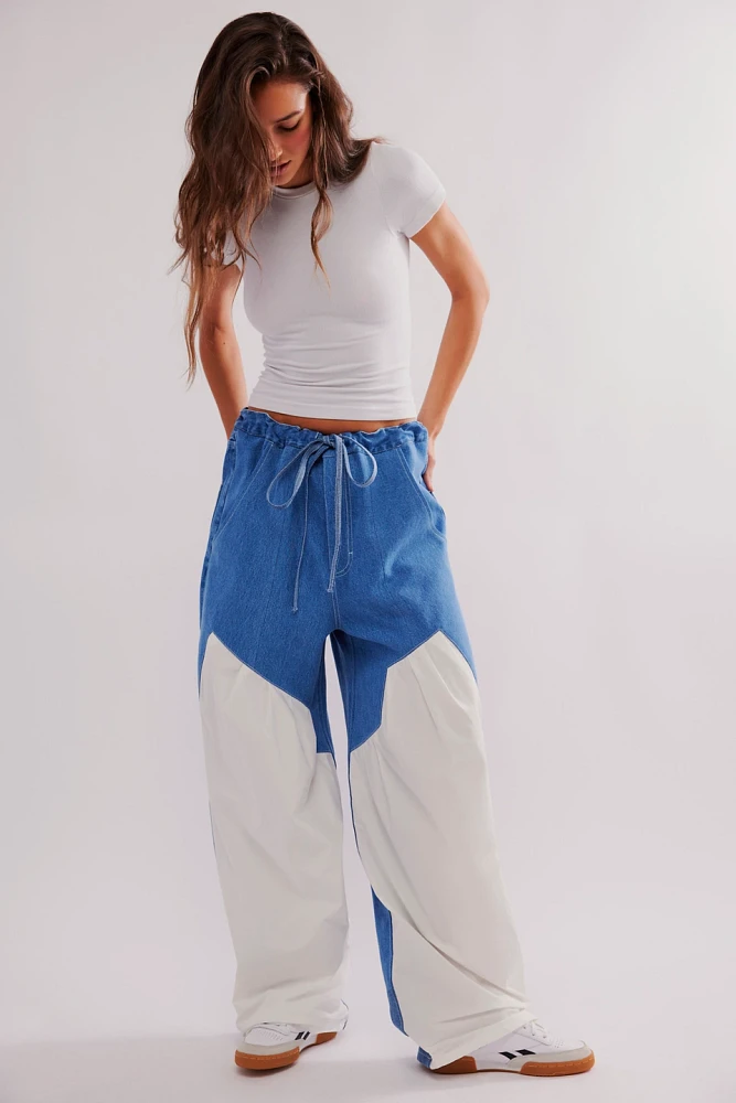 KSENIASCHNAIDER Front Panel Wide Jeans