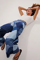 KSENIASCHNAIDER Wide Patchwork Jeans