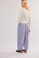 To The Sky Striped Parachute Pants