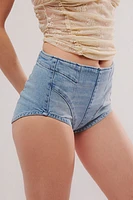 We The Free Keep It Brief Denim Micro Shorts