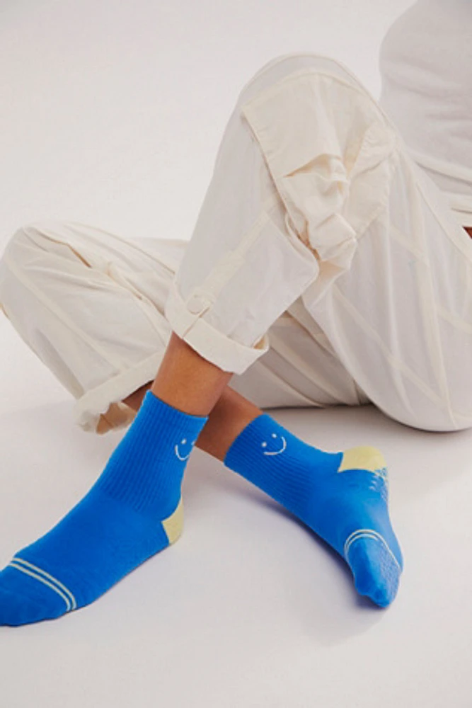 Happy Ankle Runner Grip Socks