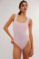 Luna Tencel Square-Neck Bodysuit