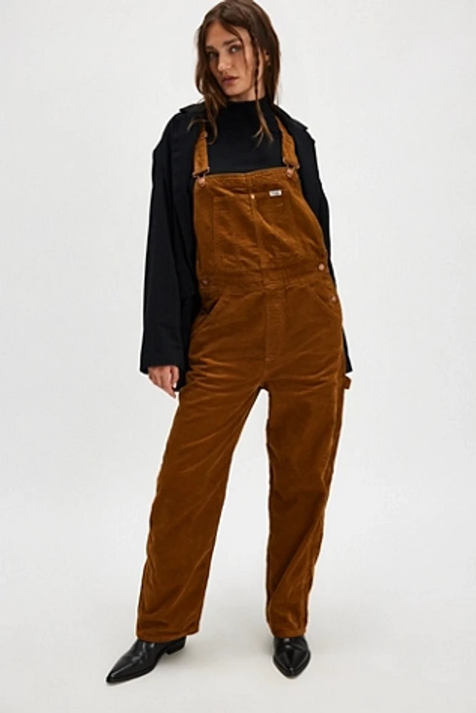 Wrangler Straight-Leg Bib Cord Overalls