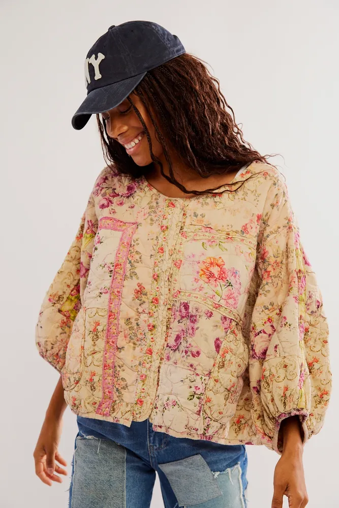 By Anthropologie Floral Jacket