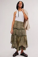 Ophelia Embroidered Maxi Skirt