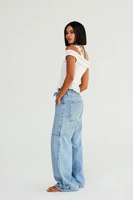 CRVY Outlaw Wide-Leg Jeans