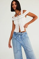 CRVY Outlaw Wide-Leg Jeans