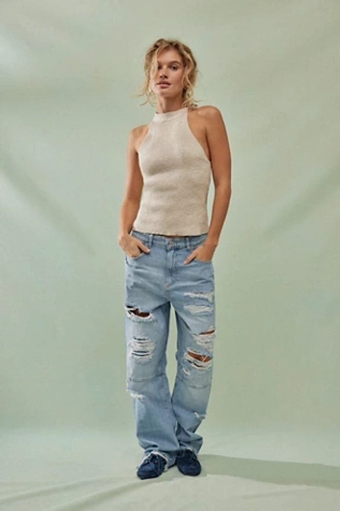 CRVY Lesson Learned Straight-Leg Jeans