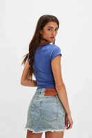 OneTeaspooon Junkyard Denim Mini Skirt