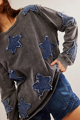 OneTeaspoon Denim Star BF Long-Sleeve