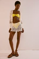 Frankies Bikinis Capri Crochet Mini Skirt