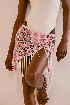 Frankies Bikinis Hendrix Crochet Skirt