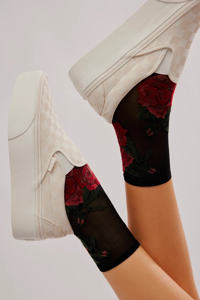 Rose Garden Sheer Socks
