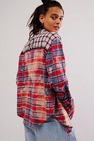 OneTeaspoon Distressed Flannel Western Shirt