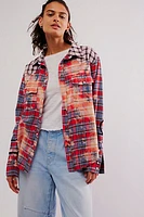 OneTeaspoon Distressed Flannel Western Shirt