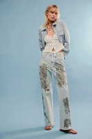 We The Free Tinsley Baggy High-Rise Printed Jeans