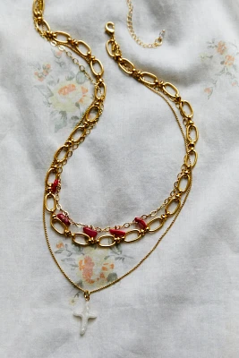 Lezlie Gold Plated Layered Necklace