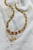 Lezlie Gold Plated Layered Necklace