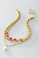 Lezlie Gold Plated Layered Necklace