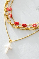 Lezlie Gold Plated Layered Necklace