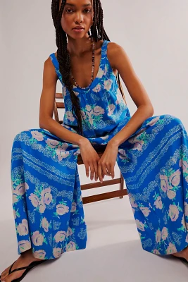 Bali Lillie Scarf Print Jumpsuit