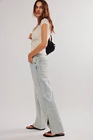 OneTeaspoon Star Straight-Leg Mid-Rise Jeans