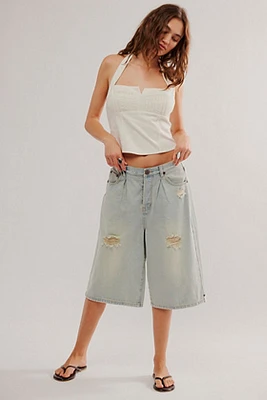 OneTeaspoon Beastie Low-Waist Denim Shorts