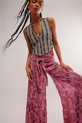 FP One Good Day Printed Wide-Leg Pants