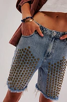 OneTeaspoon Studded Gladiator Jackson Shorts