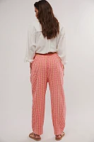 Preppy Poplin Gingham Pants