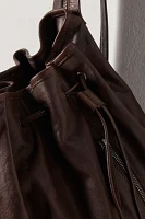 Harlow Leather Bucket Backpack