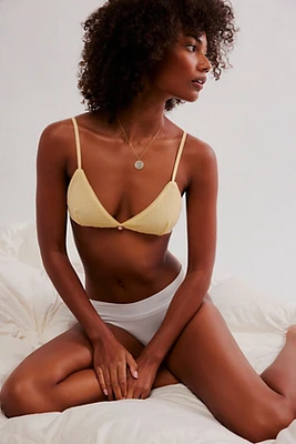 Pointelle Triangle Bralette