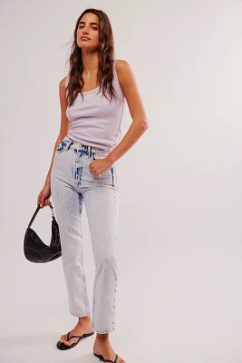 MOTHER High-Rise Rider Ankle Jeans