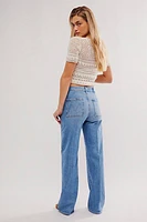 MOTHER The Patch Lasso Heel Jeans