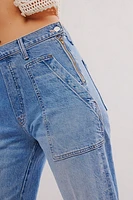 MOTHER The Patch Lasso Heel Jeans