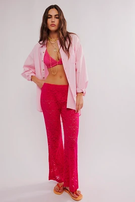 All Day Lace Flare Pants
