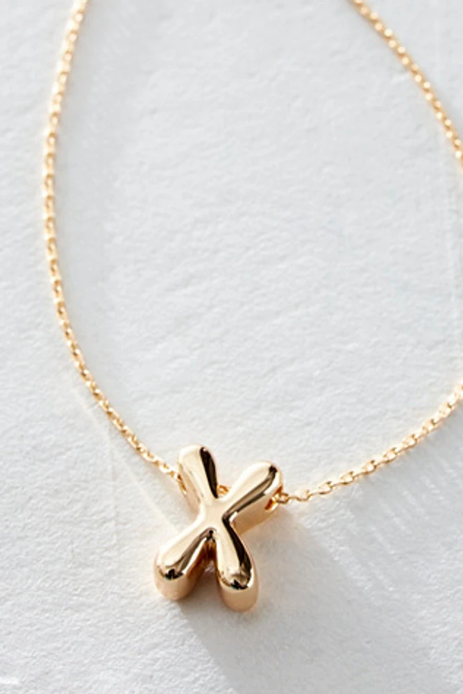 Bubble Monogram Necklace