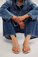 Moonlight Shimmer Thong Sandals