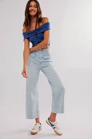 FRAME The 70s Patch Pocket Crop Jeans