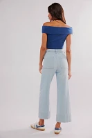 FRAME The 70s Patch Pocket Crop Jeans