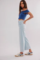 FRAME The 70s Patch Pocket Crop Jeans