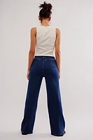 FRAME Le Slim Palazzo Sailor Jeans