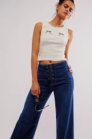 FRAME Le Slim Palazzo Sailor Jeans