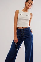 FRAME Le Slim Palazzo Sailor Jeans