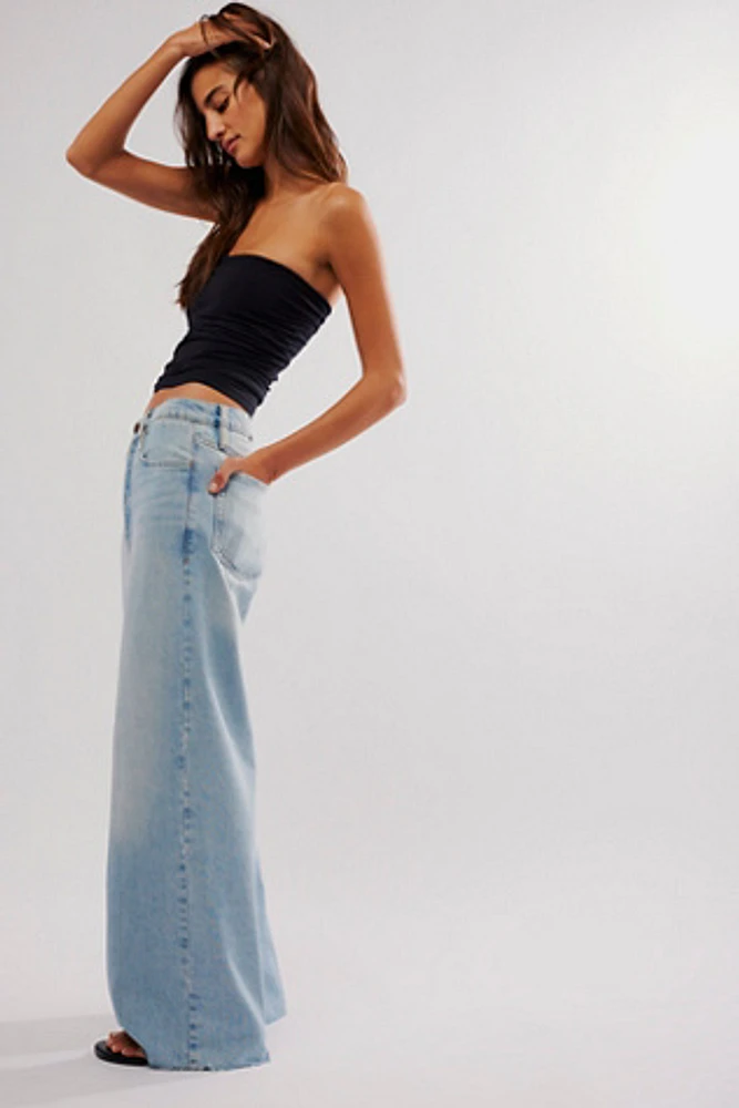 FRAME Le Low Baggy Wide-Leg Jeans