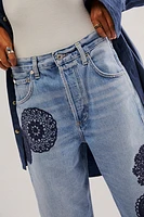 Citizens of Humanity Crochet Embellished Gaucho Jeans