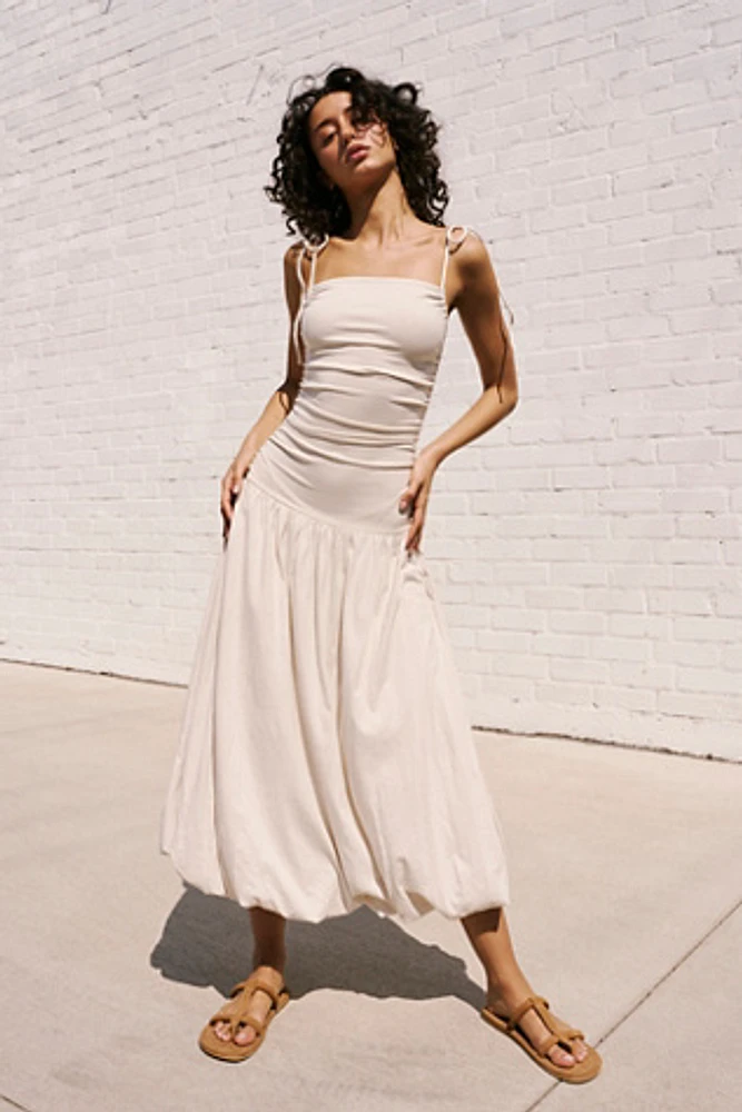 Liza Drop-Waist Midi