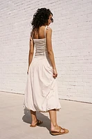 Liza Drop-Waist Midi