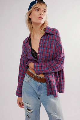We The Free Cardiff Plaid Top